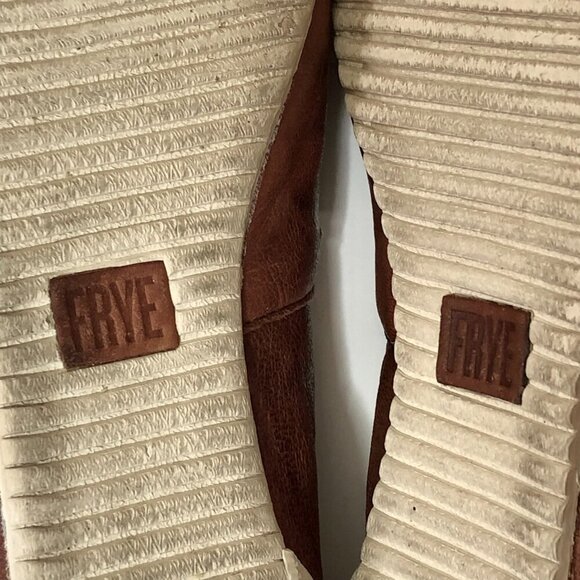 Frye Melanie Slip-On Shoes, Size 6 1/2, Cognac - Picture 5 of 6